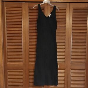 NWOT Universal Thread Black Ribbed Dress